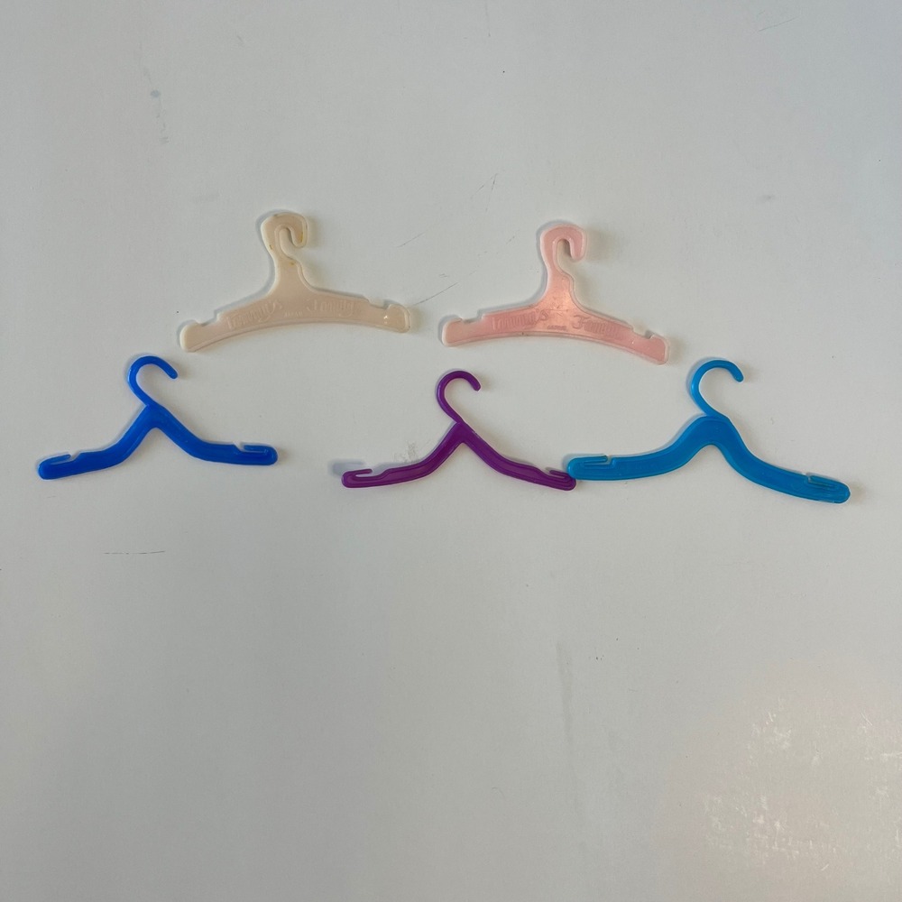 Vintage Tammy's Family Doll Hangers Japan Pink Cream Blue Purple HONG KONG